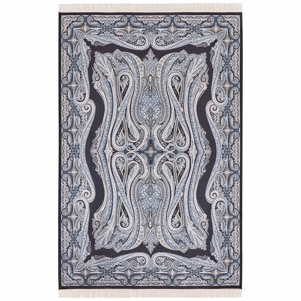 Kaşmir Halı İpek Moroccan Blue 200x290cm Halı görseli 2