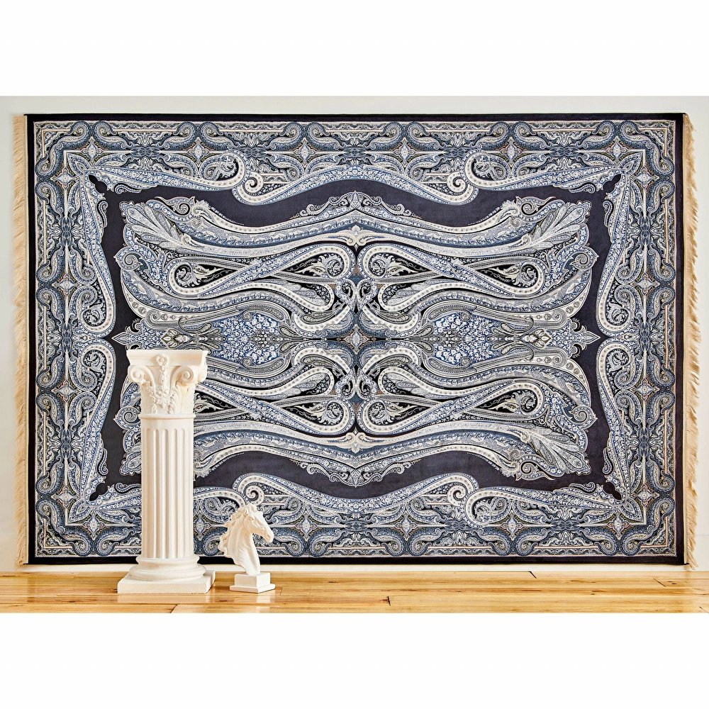 Kaşmir Halı İpek Moroccan Blue 200x290cm Halı görseli 1
