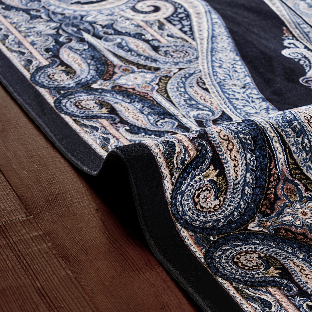 Kaşmir Halı İpek Moroccan Blue 200x290cm Halı görseli 3