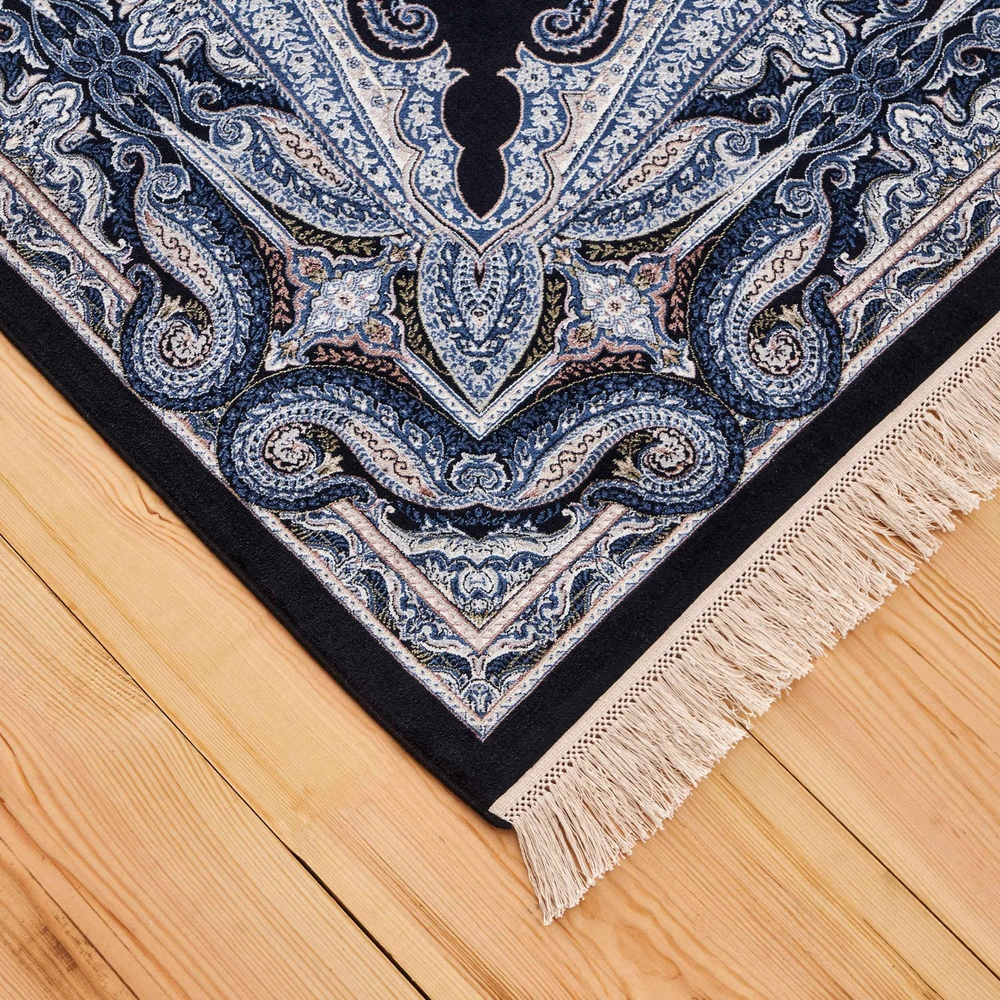 Kaşmir Halı İpek Moroccan Blue 200x290cm Halı görseli 6