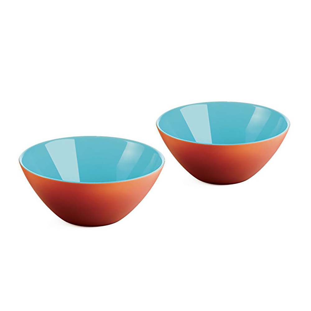 Guzzini My Fusion 2'li Kase 12 cm Turuncu-Mavi görseli 1