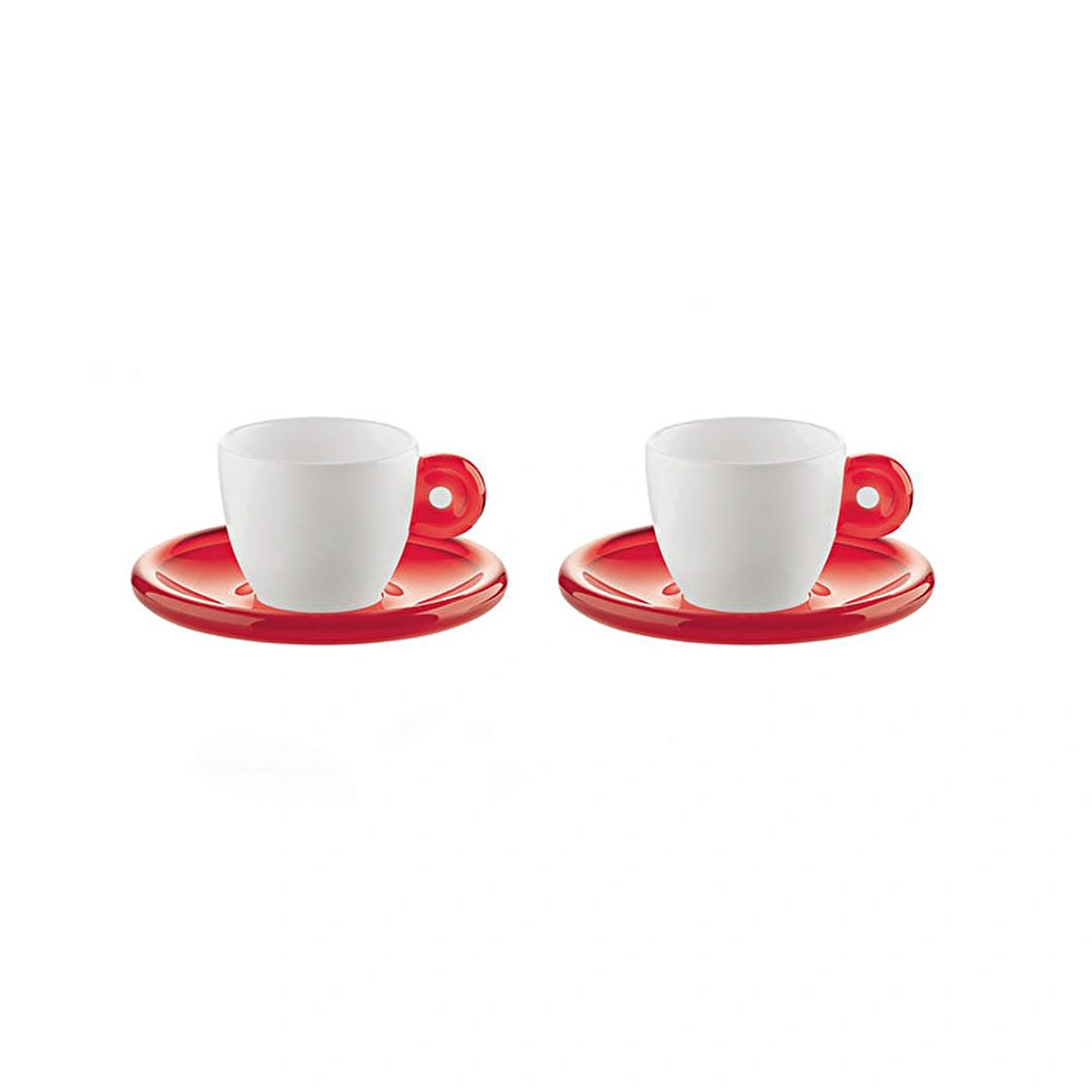 Guzzini 2'li Espresso Fincanı Takımı Kırmızı görseli 1