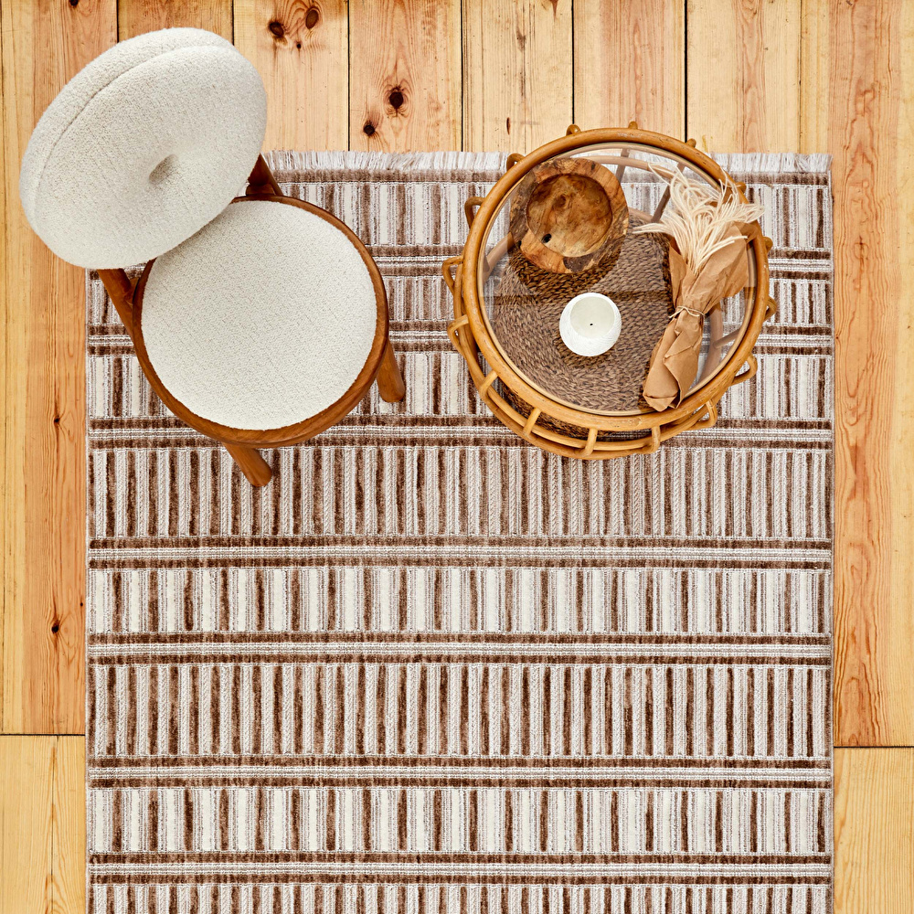 Kaşmir Halı 7/24 İskandinav Premium Orka 80x300 cm görseli 2
