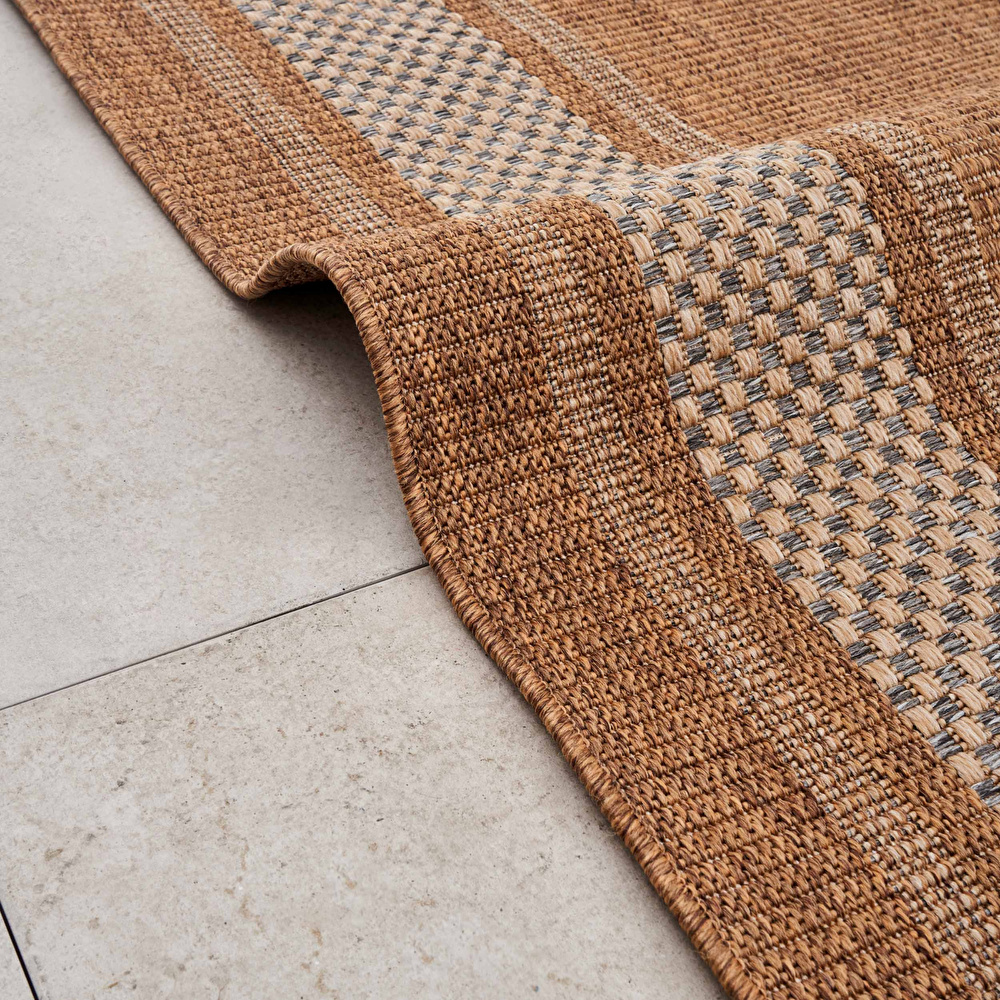 Kaşmir Halı 7/24 Kilim Jüt İncekum 200x290 cm görseli 3