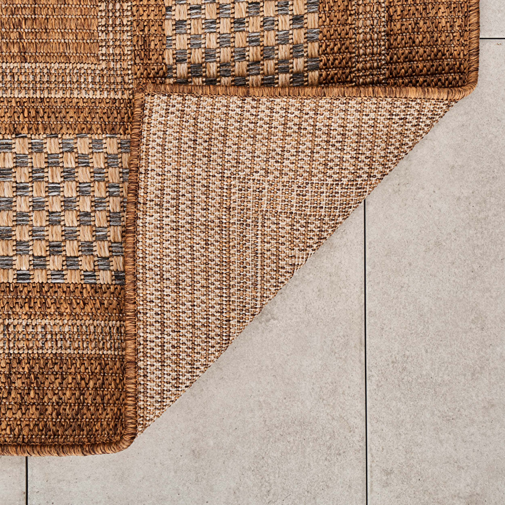 Kaşmir Halı 7/24 Kilim Jüt İncekum 200x290 cm görseli 5
