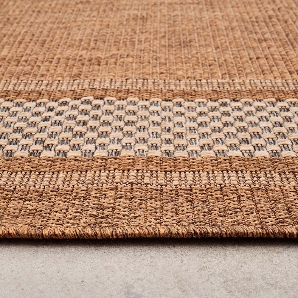Kaşmir Halı 7/24 Kilim Jüt İncekum 200x290 cm görseli 6