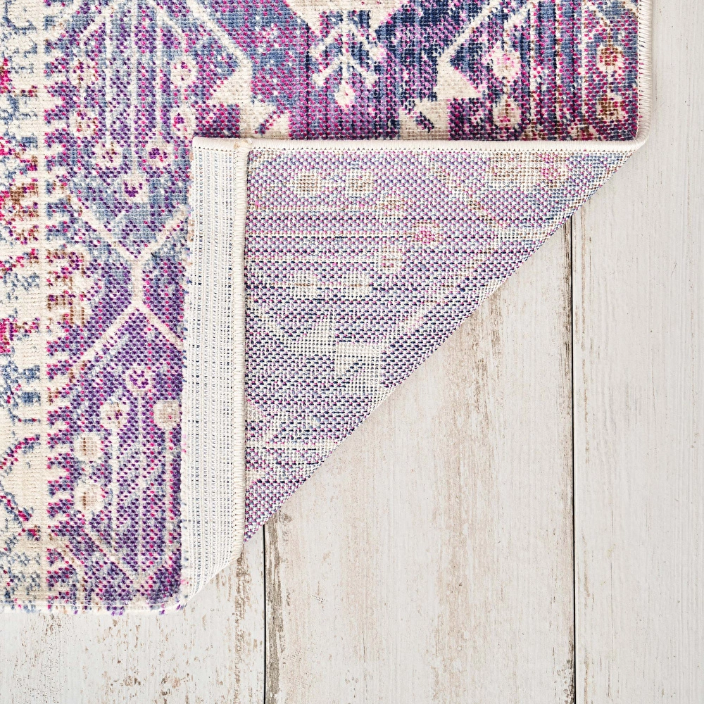 Kaşmir Halı 7/24 Alaca Kırkyama Pembe 120x180 cm görseli 10