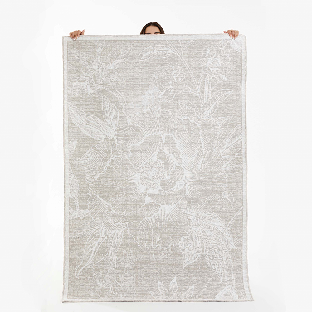 Kaşmir Halı Dekoratif Art Trend Kamelya Çift Taraflı 80x150 cm görseli 1