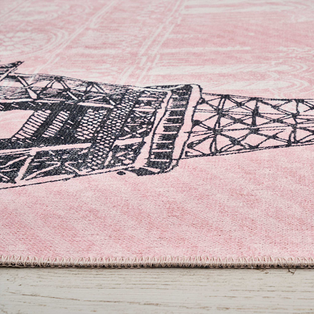 Kaşmir Halı Dekoratif Art Çocuk/Genç Eiffel 80x150 cm görseli 4