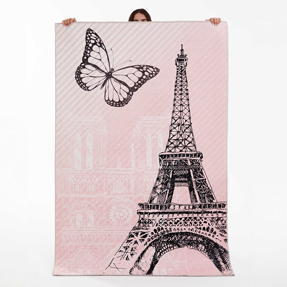 Kaşmir Halı Dekoratif Art Çocuk/Genç Eiffel 120x180 cm görseli 1
