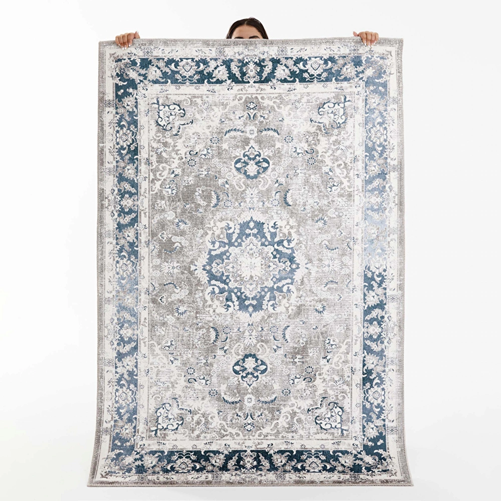 Kaşmir Halı Dekoratif Art Retro Seher 80x300 cm görseli 1