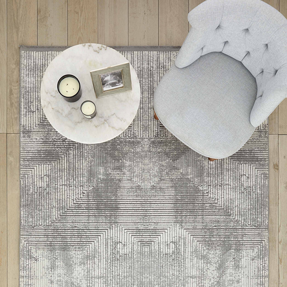 Kaşmir Halı Viskon Modern Arven 80x150 cm görseli 1
