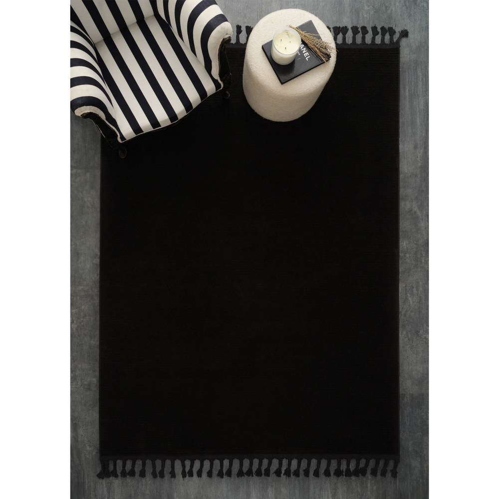 Kaşmir Halı 7/24 Dört Mevsim Black 80x300 cm görseli 1