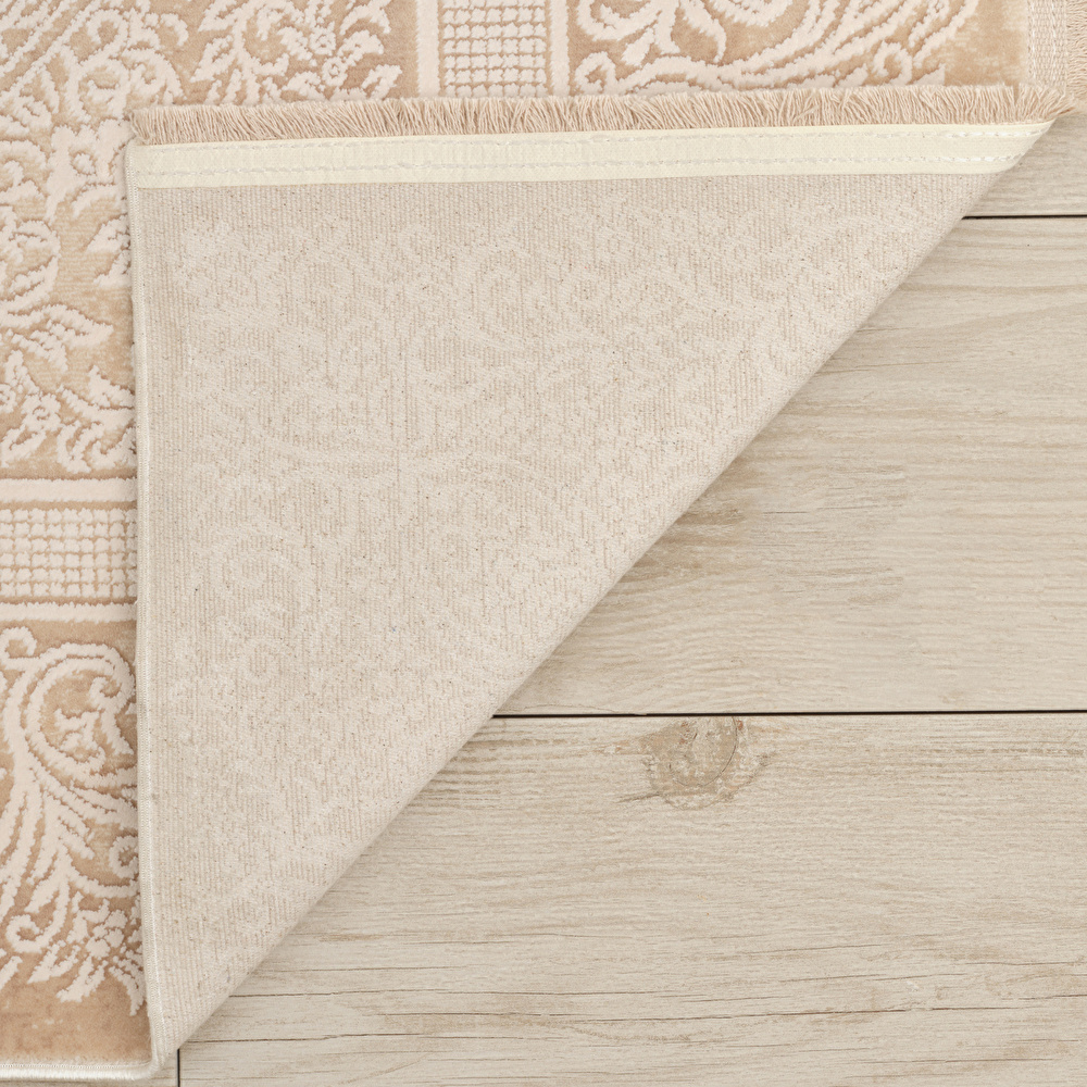 Kaşmir Halı Viskon Premium Alaz Bej 160x230 cm görseli 6