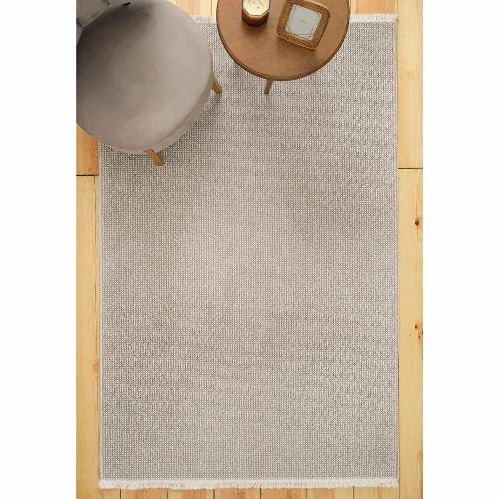Kaşmir Halı 7/24 Iskandinav Premium Linda Gri 160x230 cm görseli 2