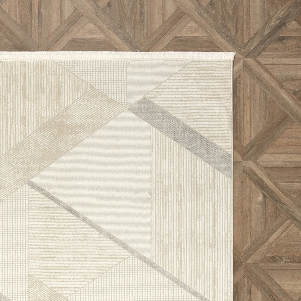 Kaşmir Halı 7/24 Lucente Lagos Gray 80x300 cm  görseli 5
