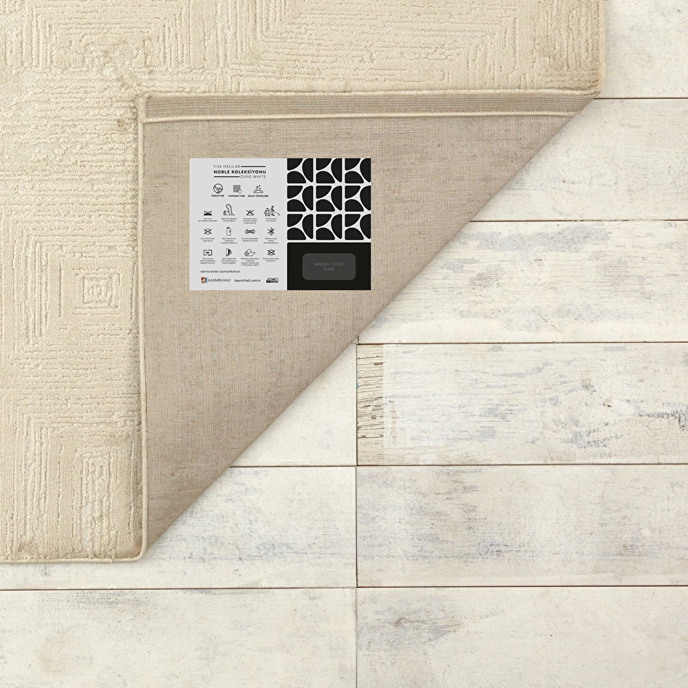 Kaşmir Halı 7/24 Noble Dune White 200x290 cm görseli 6