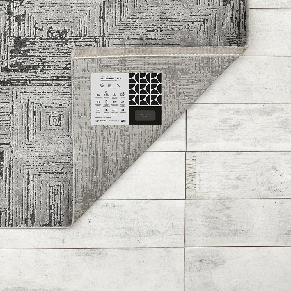 Kaşmir Halı 7/24 Noble Dune Gray 120x180 cm görseli 6