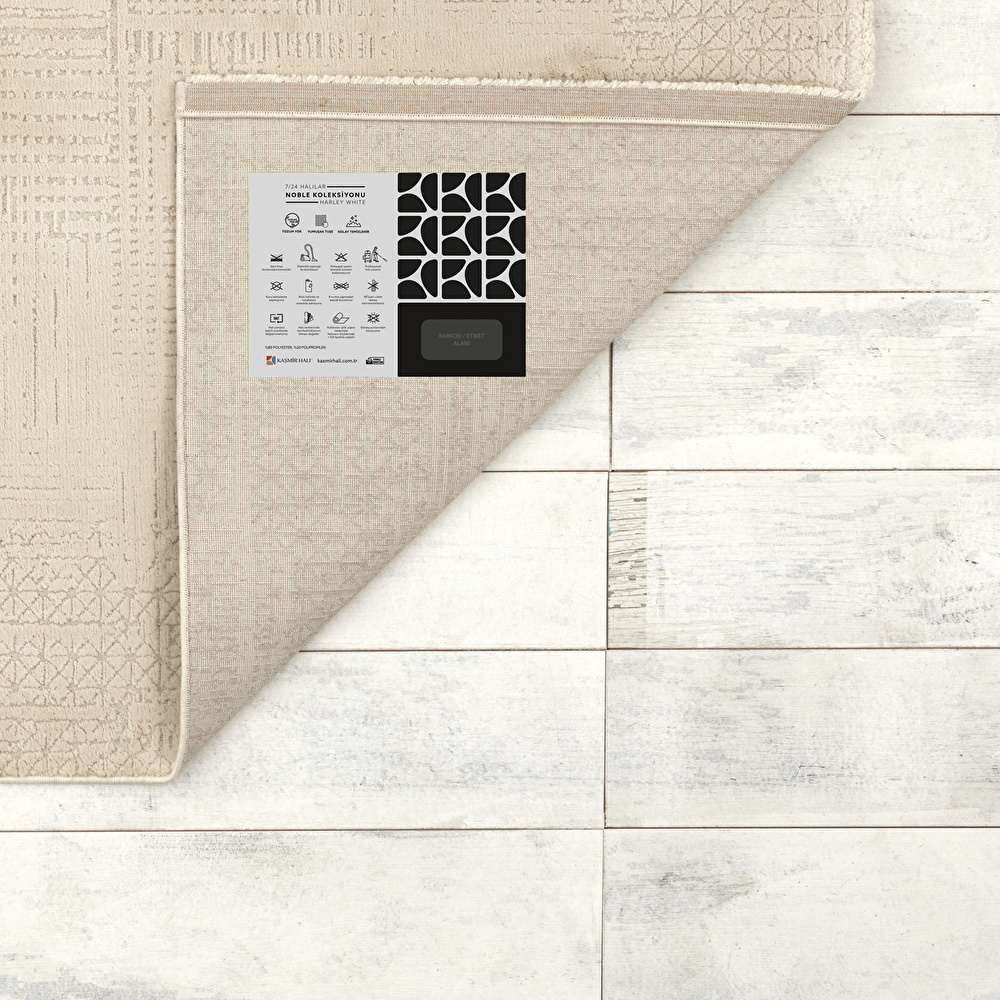 Kaşmir Halı 7/24 Noble Harley White 120x180 cm görseli 6