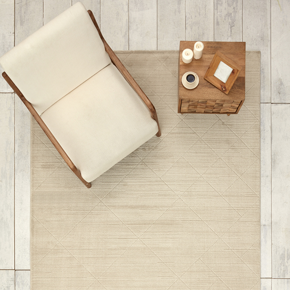 Kaşmir Halı 7/24 Noble Lorton White 120x180 cm görseli 1