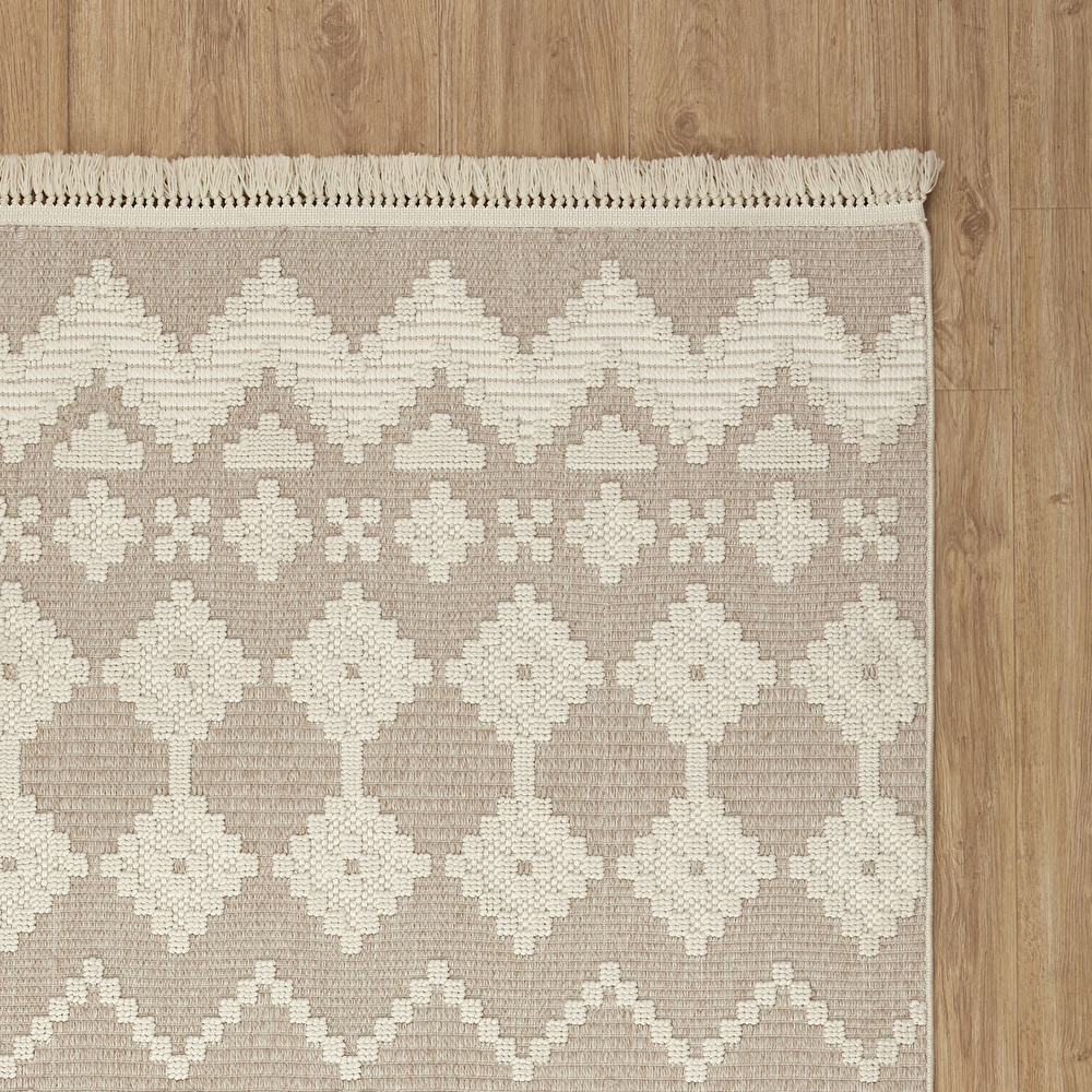 Kaşmir Halı 7/24 İskandinav Elegance Macrame 120x180 cm görseli 5
