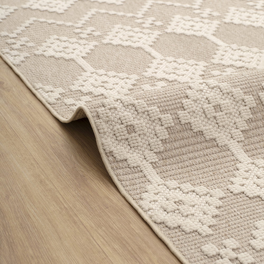 Kaşmir Halı 7/24 İskandinav Elegance Macrame 160x230 cm görseli 3