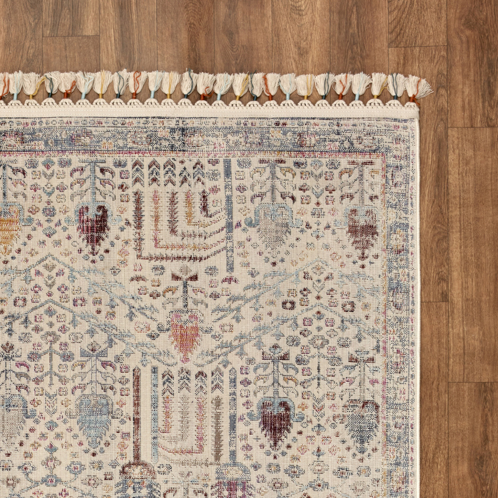 Kaşmir Halı 7/24 Kilim ve Jüt  Sümbül 160x230 cm görseli 5