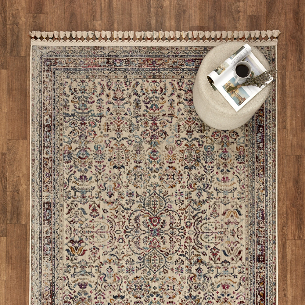 Kaşmir Halı 7/24 Kilim ve Jüt  Rose 120x180 cm görseli 1