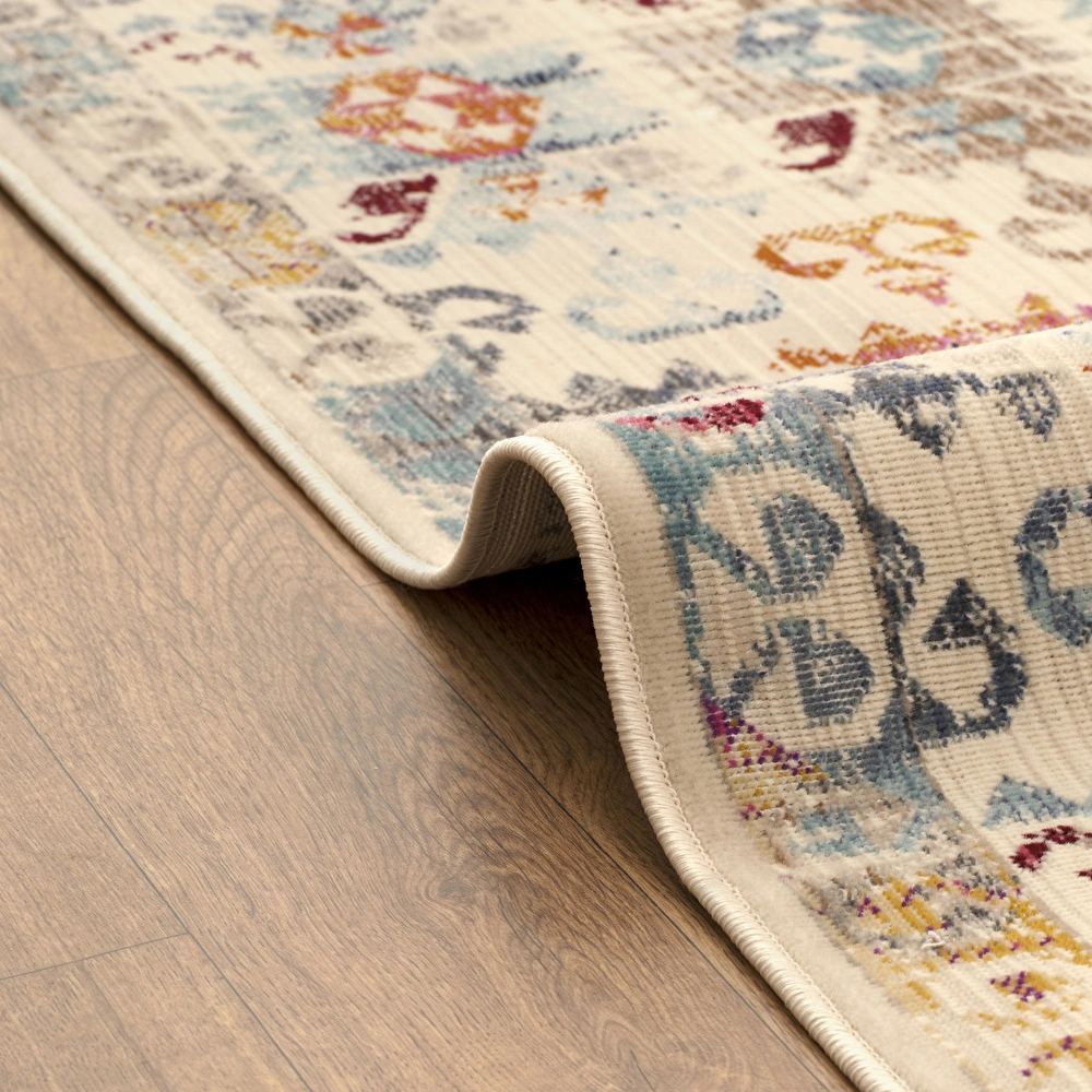 Kaşmir Halı 7/24 Kilim ve Jüt  Nakış 80x300 cm görseli 3