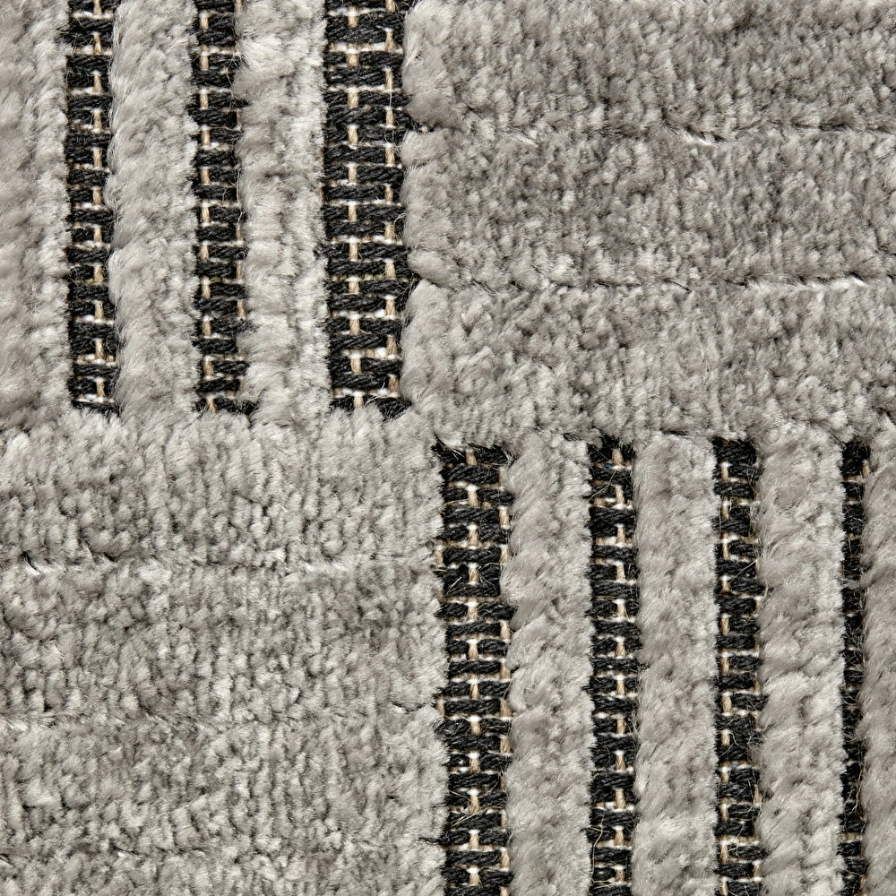 Kaşmir Halı 7/24 İskandinav Elin Gri 120x180 cm görseli 4