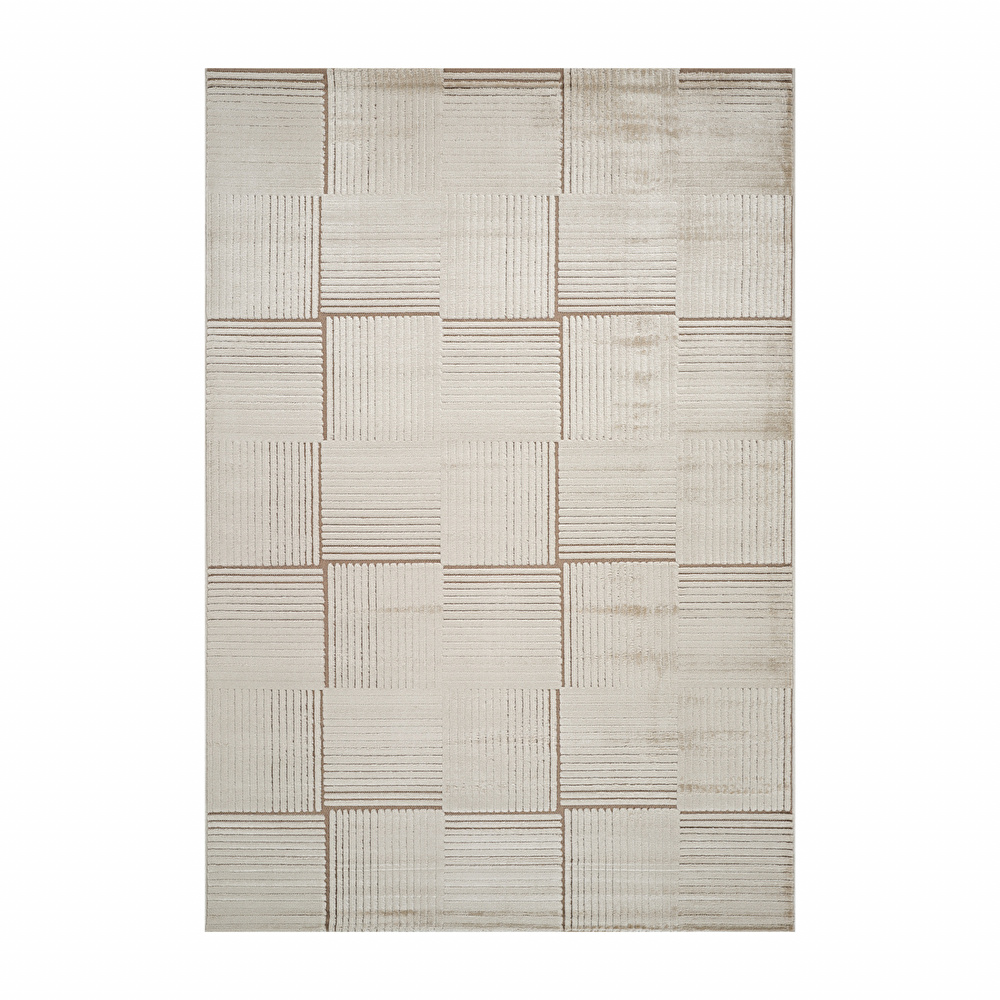 Kaşmir Halı 7/24 İskandinav Elin Bej 160x230 cm görseli 2