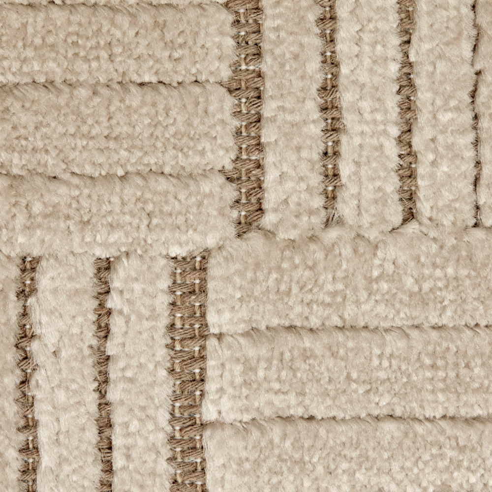 Kaşmir Halı 7/24 İskandinav Elin Bej 160x230 cm görseli 4