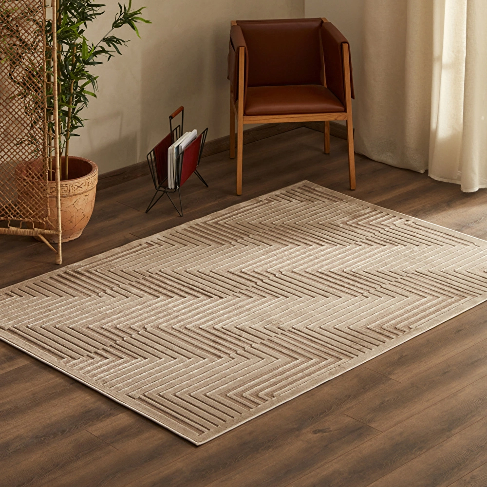Kaşmir Halı 7/24 İskandinav Corner Bej 200x290 cm görseli 1