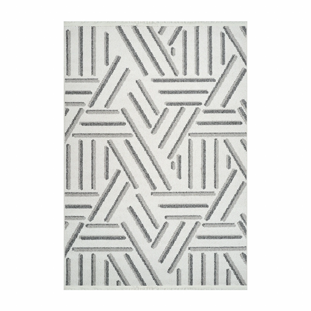 Kaşmir Halı 7/24 İskandinav Elegance Napoli Gri 120x180 cm görseli 2