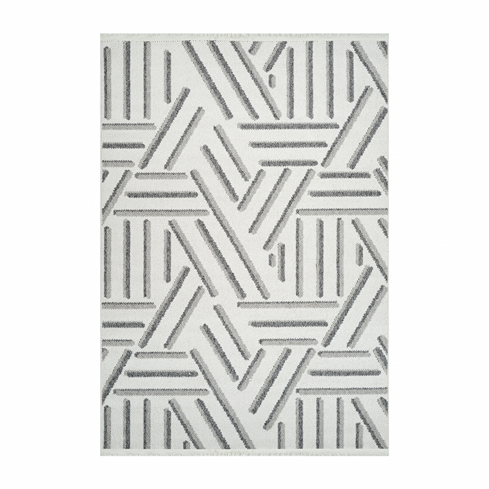 Kaşmir Halı 7/24 İskandinav Elegance Napoli Gri 80x300 cm görseli 2