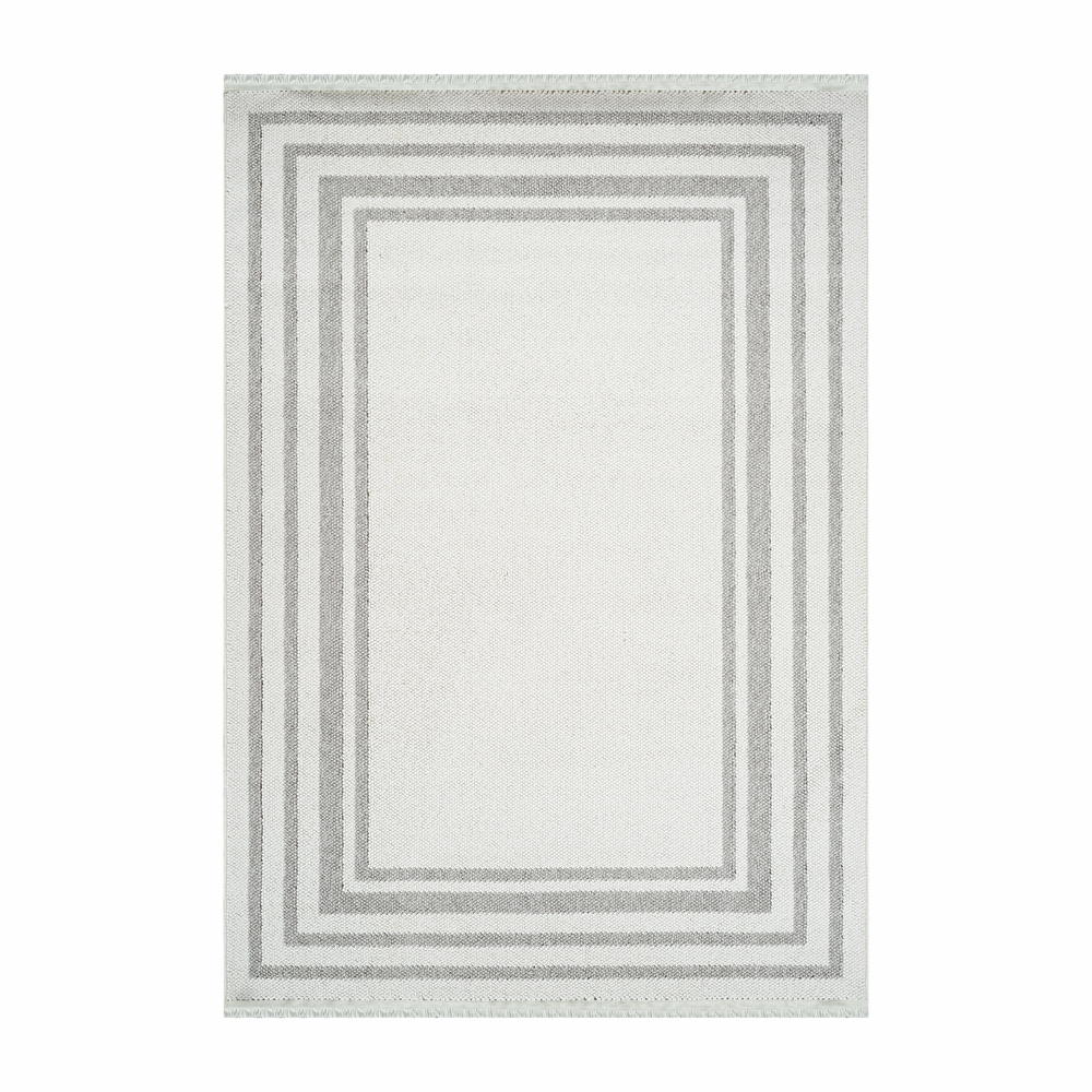 Kaşmir Halı 7/24 İskandinav Elegance Cenova Gri 200x290 cm görseli 2