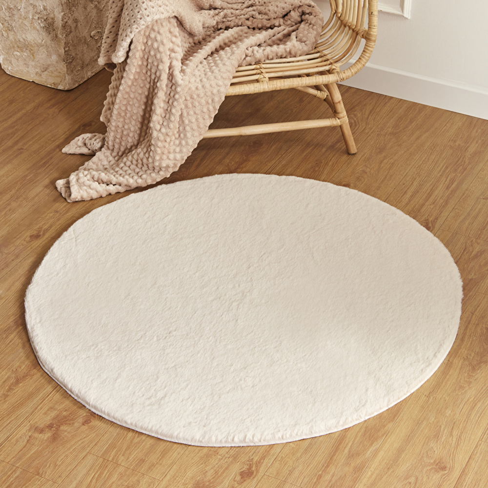 Kaşmir Halı 7/24 Cosy Premium Bej 120x120 cm görseli 1
