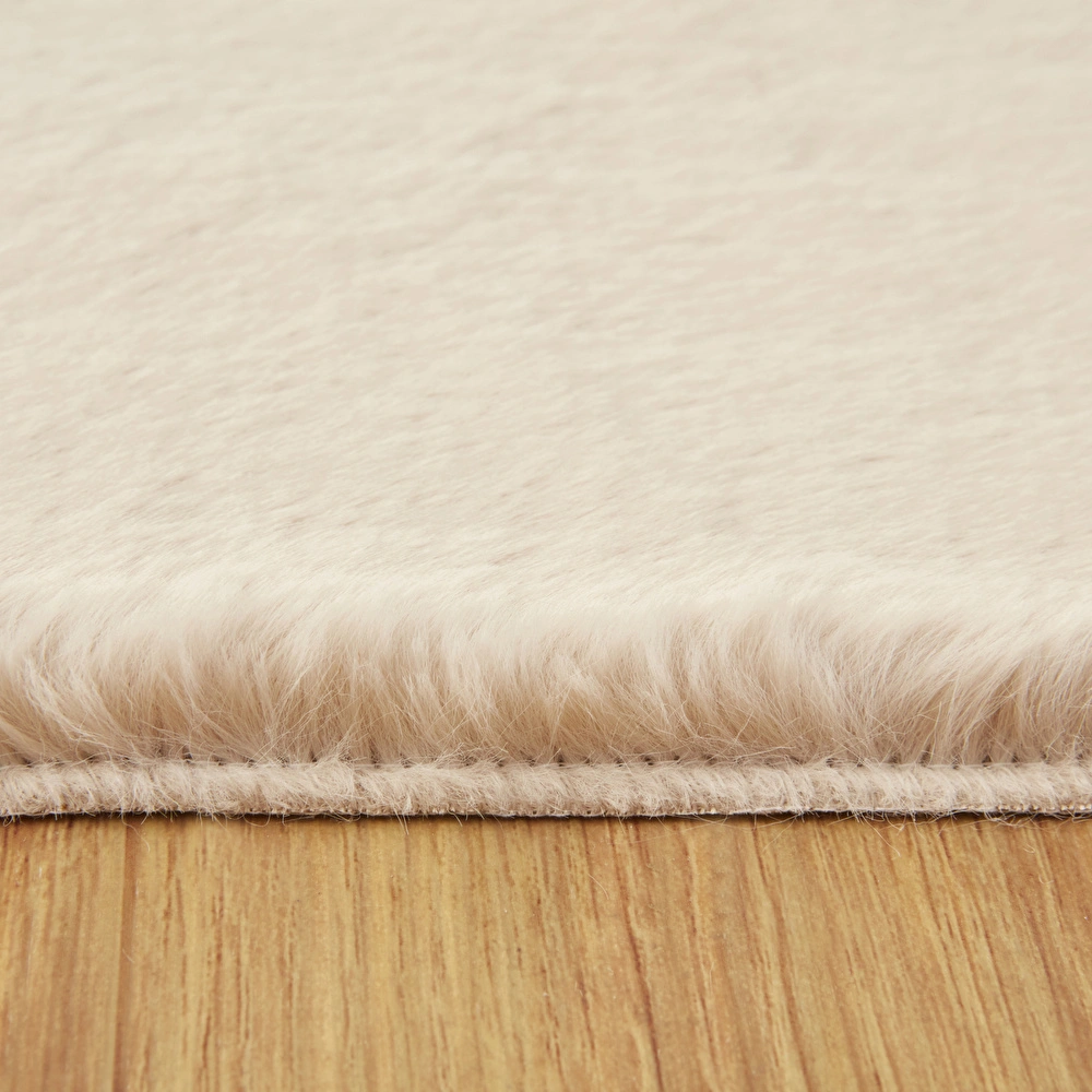 Kaşmir Halı 7/24 Cosy Premium Bej 120x120 cm görseli 4