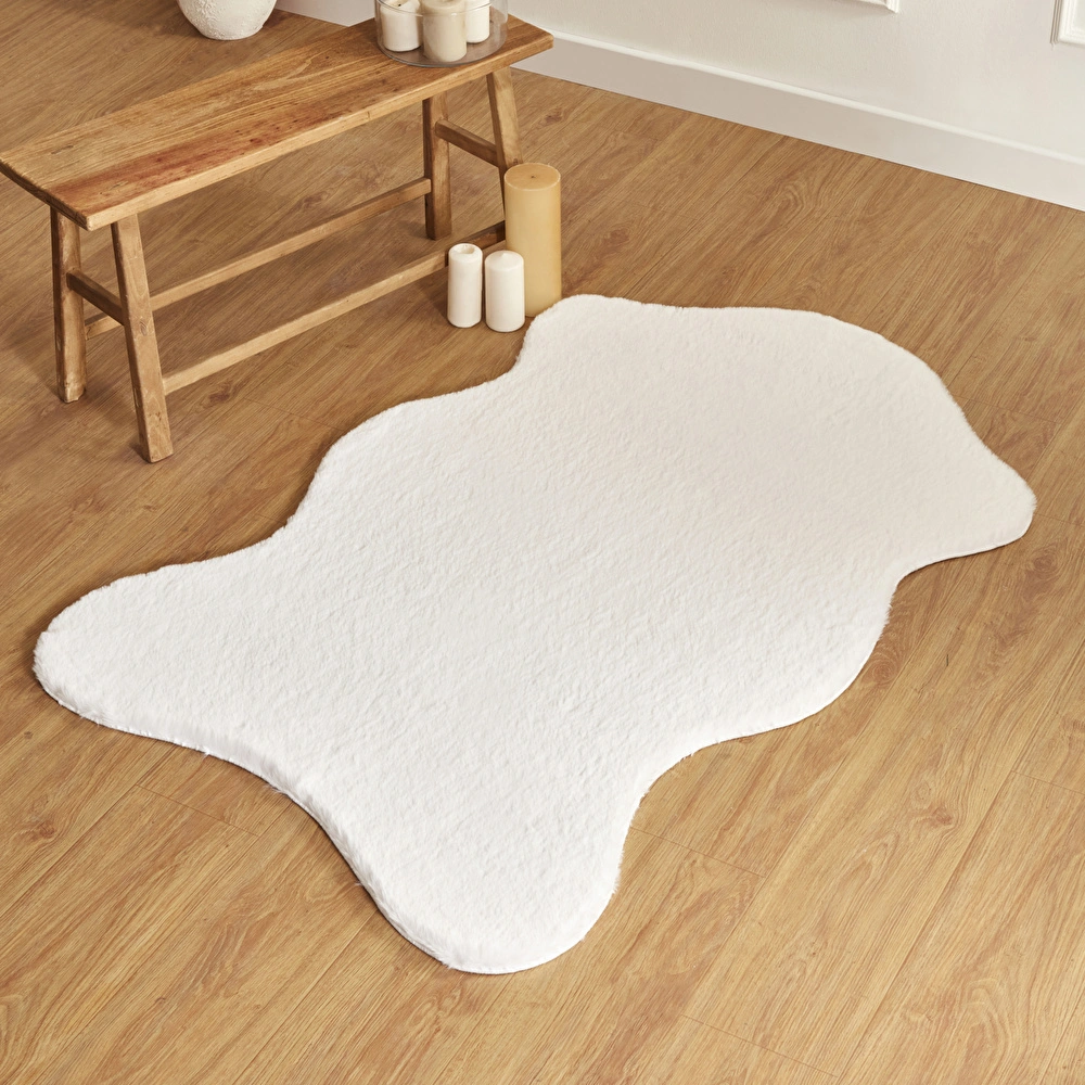Kaşmir Halı 7/24 Cosy Premium Beyaz 100x150 cm görseli 1