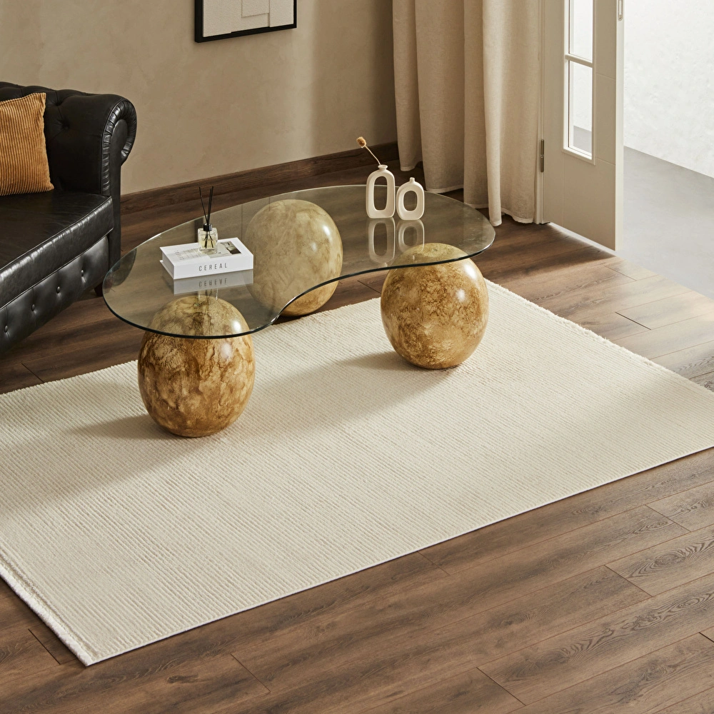 Kaşmir Halı 7/24 Dört Mevsim Beyaz 160x230 cm görseli 1