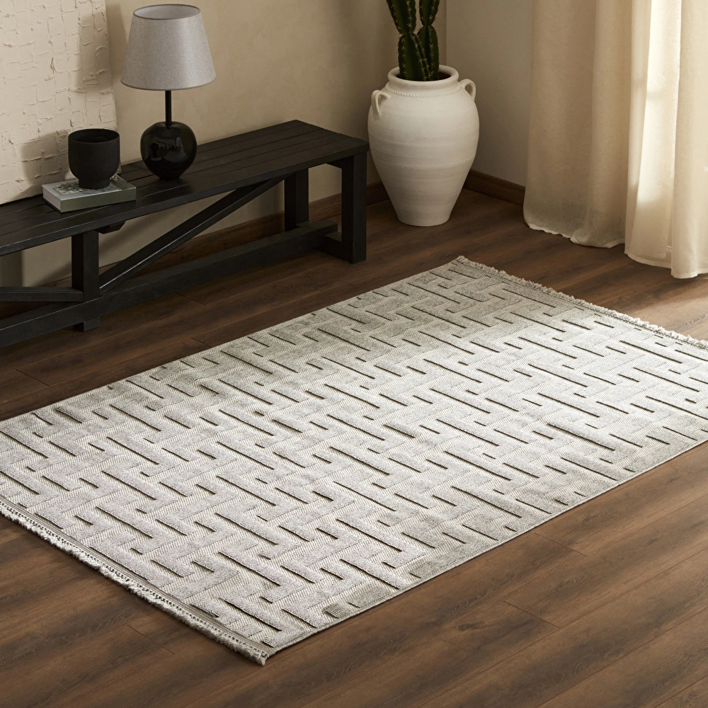 Kaşmir Halı 7/24 İskandinav Elegance Masiv 100x200 cm görseli 1