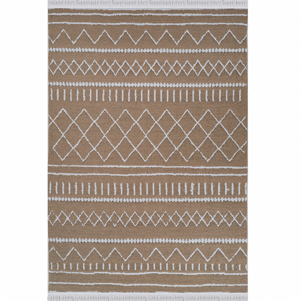 Kaşmir Halı 7/24 Kilim Jüt Alter Beige 80x300 cm görseli 2