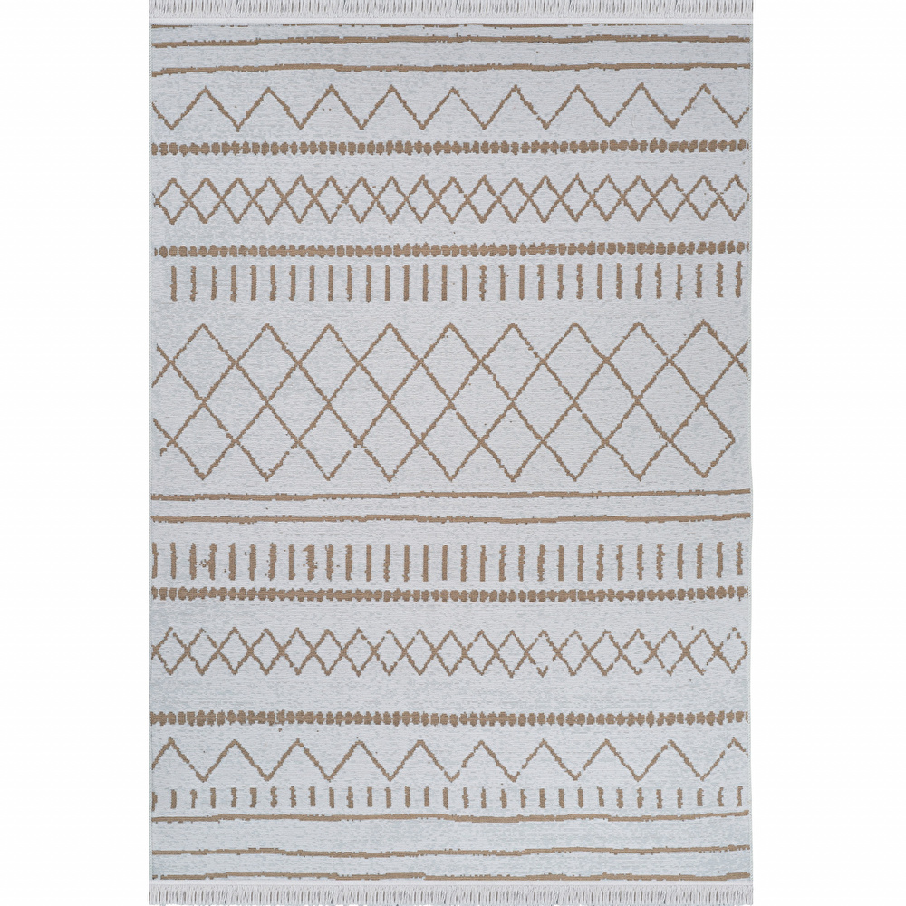 Kaşmir Halı 7/24 Kilim Jüt Alter Beige 80x300 cm görseli 3