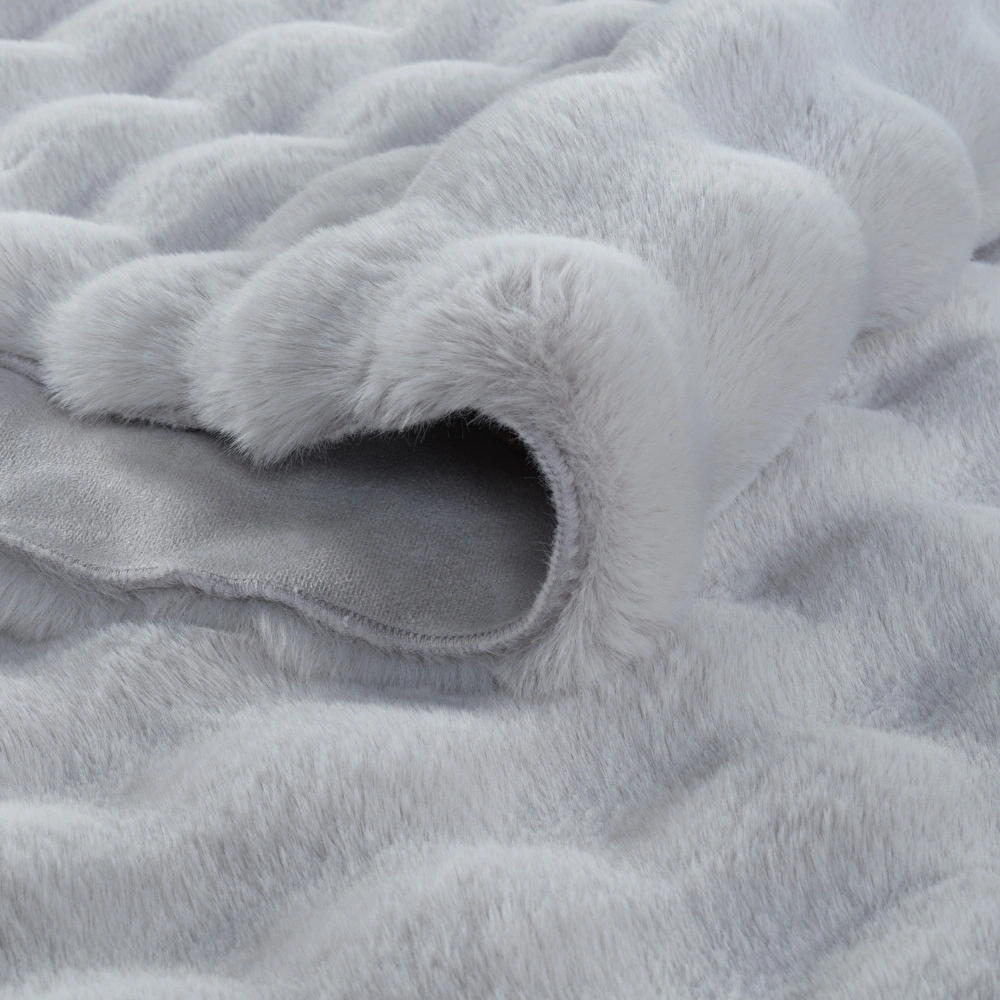 Kaşmir Halı 7/24 Cosy Premium Bubble Açık Gri 100x150 cm görseli 3