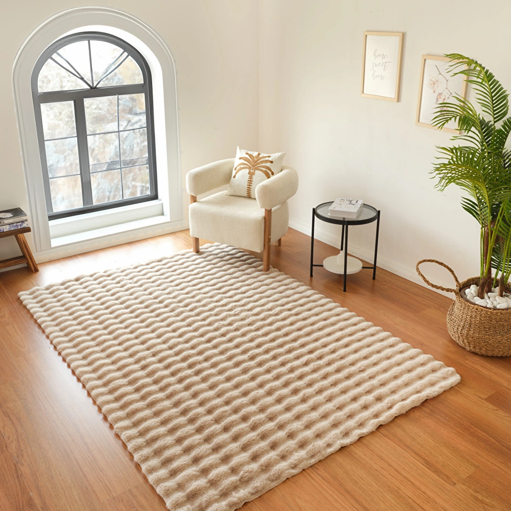 Kaşmir Halı 7/24 Cosy Premium Bubble Bej 100x150 cm görseli 1