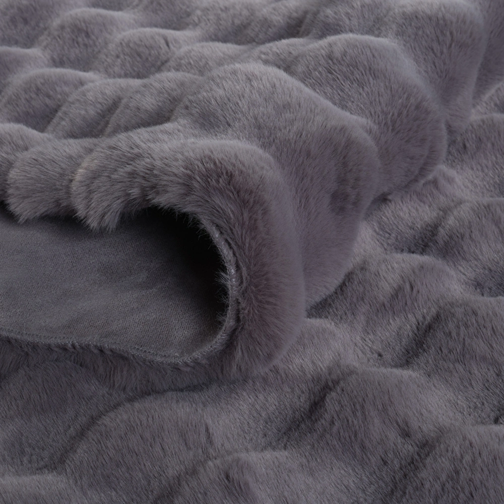 Kaşmir Halı 7/24 Cosy Premium Bubble Antrasit 160x230 cm görseli 3