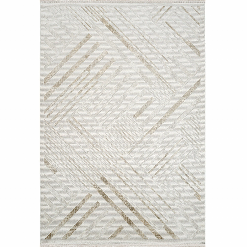 Kaşmir Halı 7/24 Elegante Lumina Bej 80x300 cm görseli 2