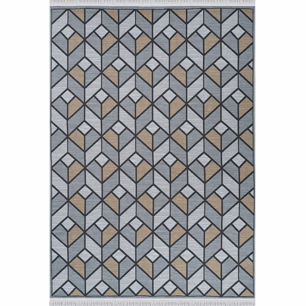 Kaşmir Halı 7/24 Kilim Jüt Campus 100x300 cm görseli 2