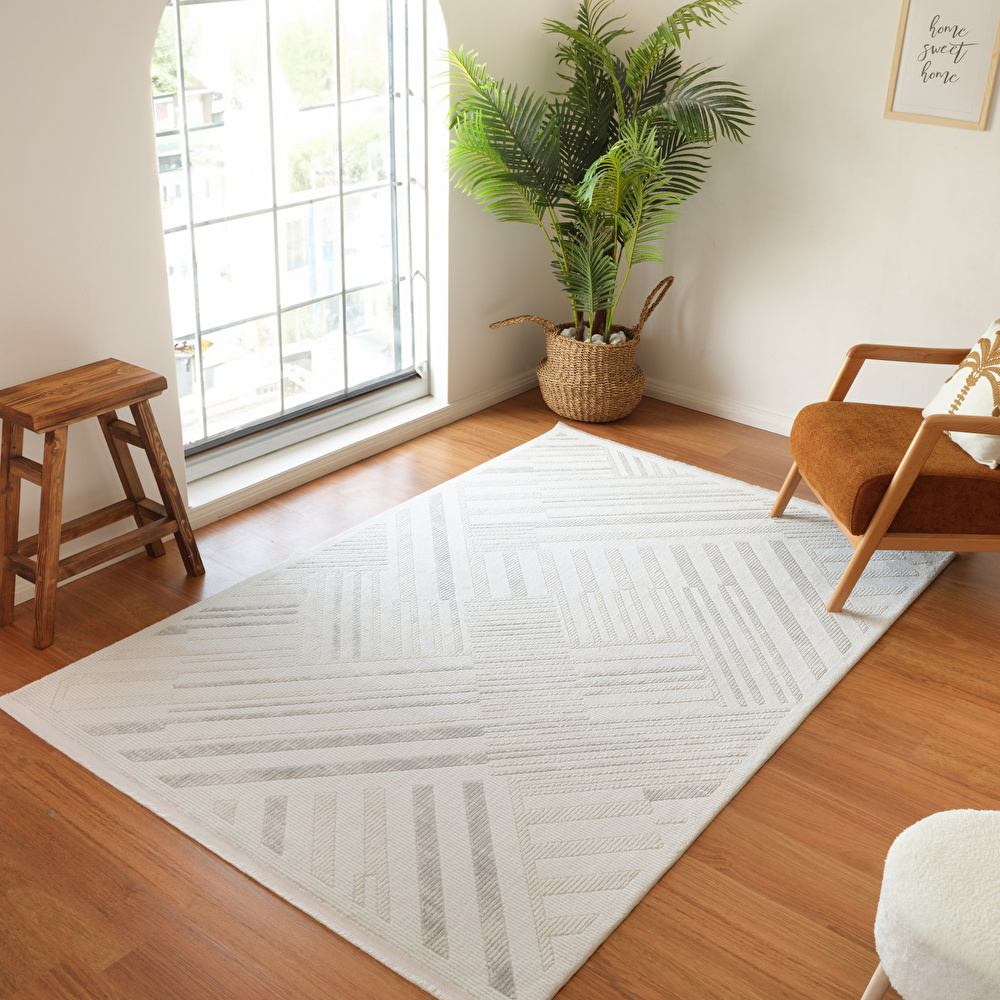 Kaşmir Halı 7/24 Elegante Lumina Grey 120x180 cm görseli 1