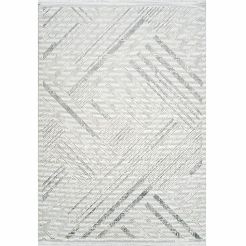 Kaşmir Halı 7/24 Elegante Lumina Grey 120x180 cm görseli 2